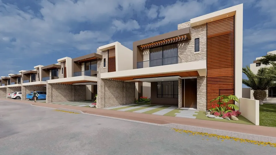 Vista Exterior Casas Manta Club House 2